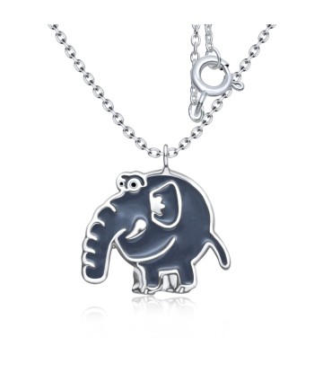 Baby Elephant Silver Necklace SPE-4047